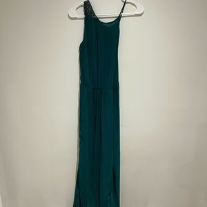 Trafaluc green floor length dress